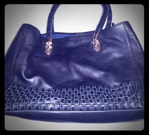 Cole Haan leather woven handbag